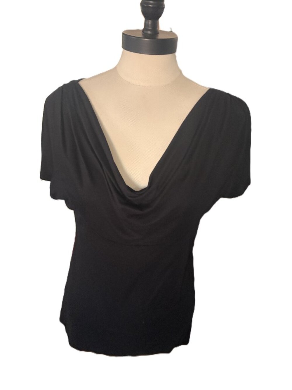 GAP Black Knit Dress Shirt sz M